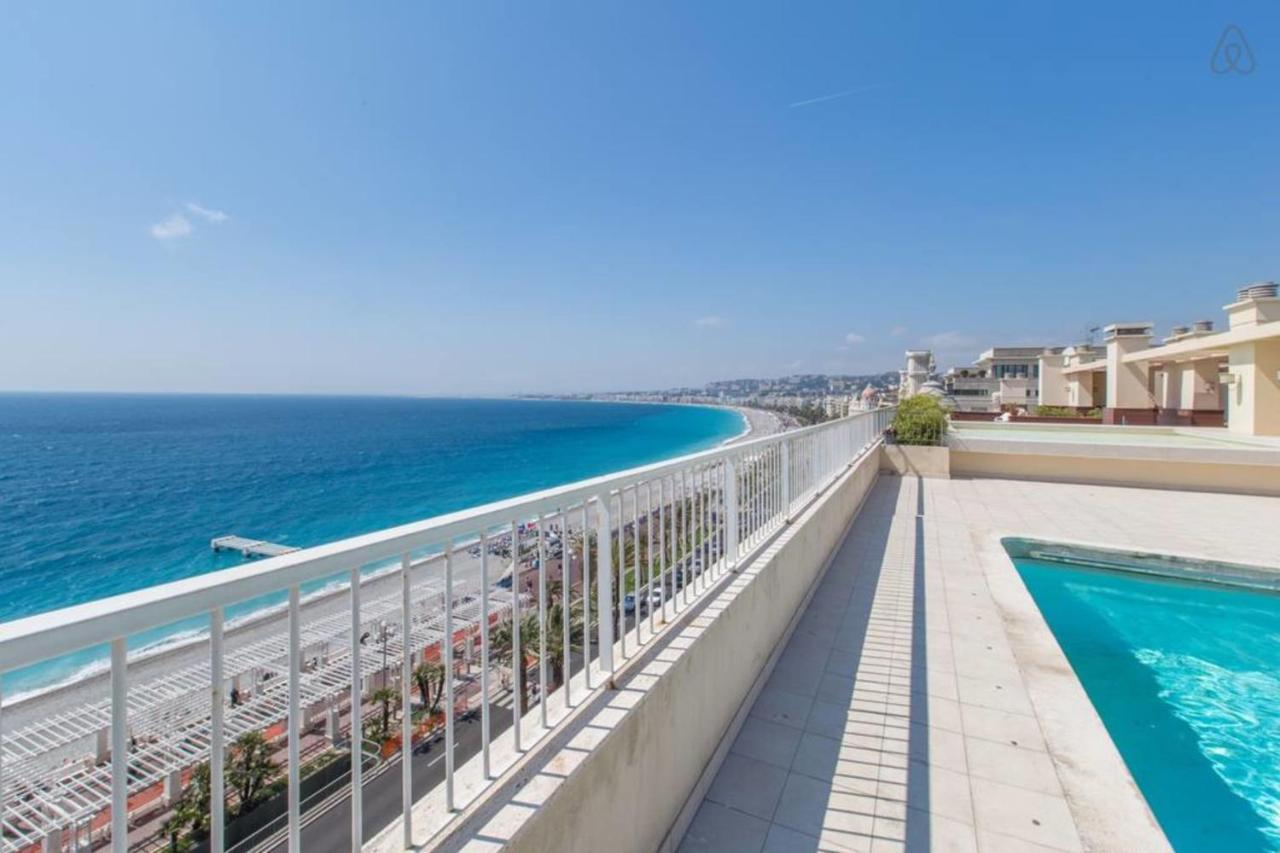 Апартаменти Royal Promenade Pool Terrace With Sea View Ніцца Екстер'єр фото