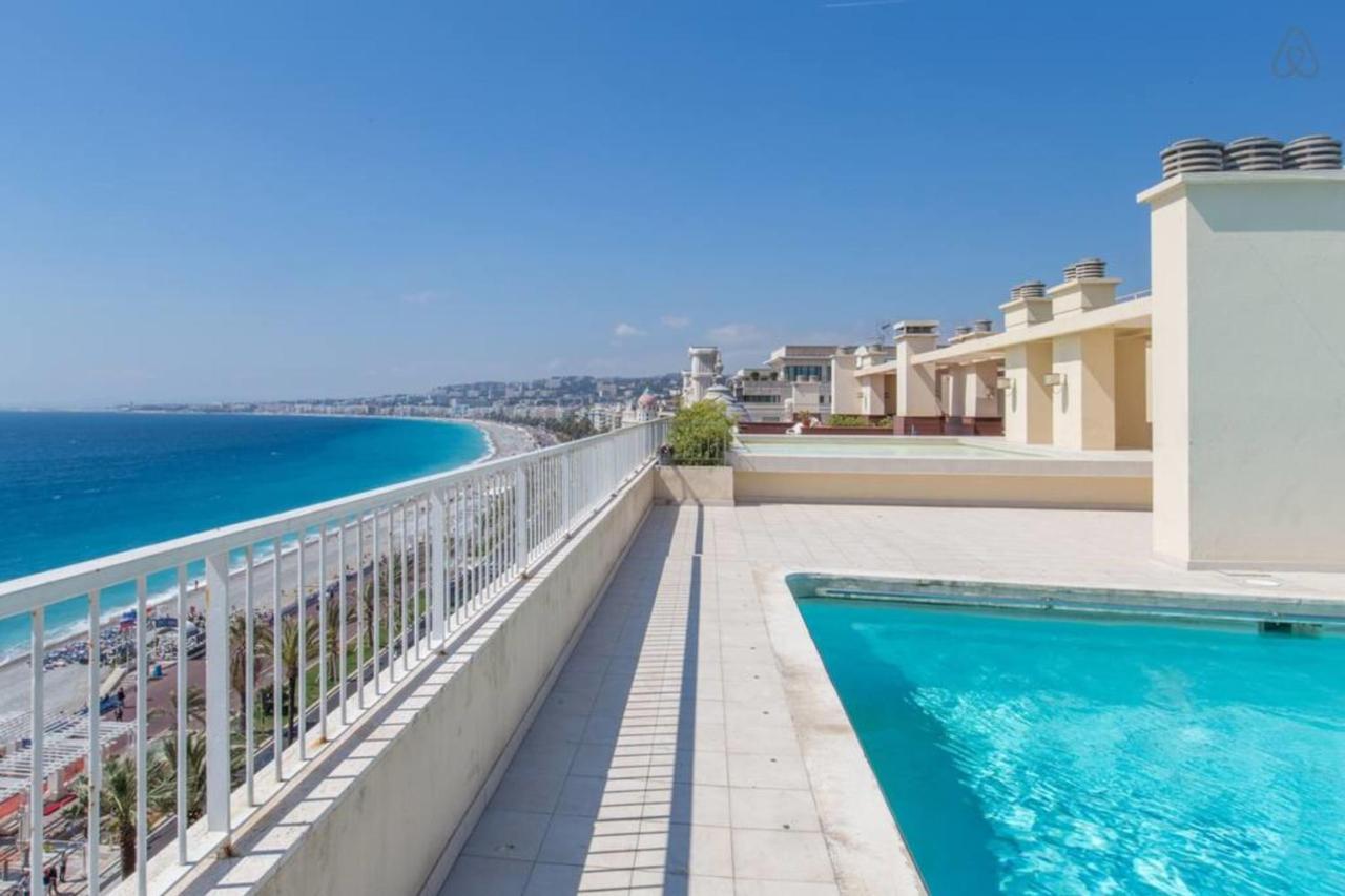 Апартаменти Royal Promenade Pool Terrace With Sea View Ніцца Екстер'єр фото